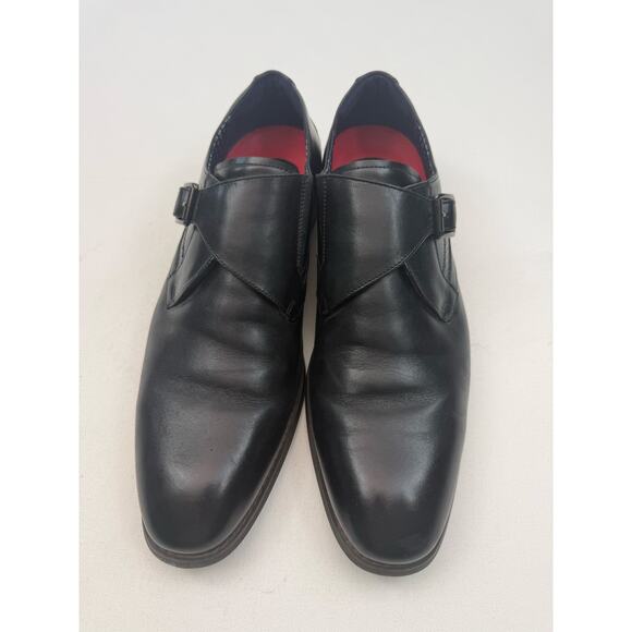 Stacy Adams Black Leather Monk Strap Dress Shoes Mens 11W Office Wedding Formal main image 4